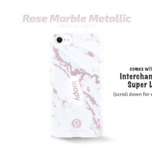 Rose Gold Marble Loopy Case for iPhone 6/7/8